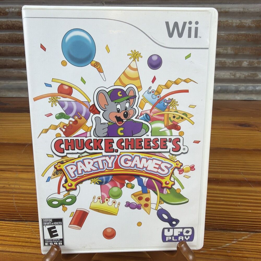 Chuck E. Cheese's Party Games (Nintendo Wii, 2010) CIB, Tested MINT!